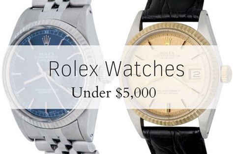 rolex for 5000 dollars